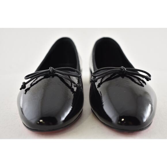 Christian Louboutin Sweetie Jane Flat Black Patent Leather Ballet Ballerina 41.5 - Picture 8 of 14